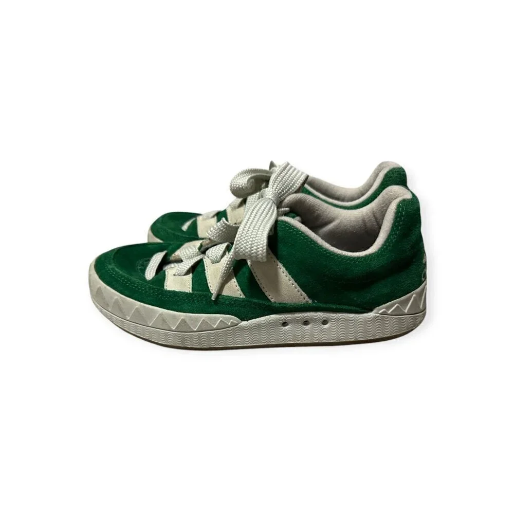 Vintage‎ 1996 Adidas Adimatic Sneakers – Japan Exclusive, Green Suede, Sz 6.5US